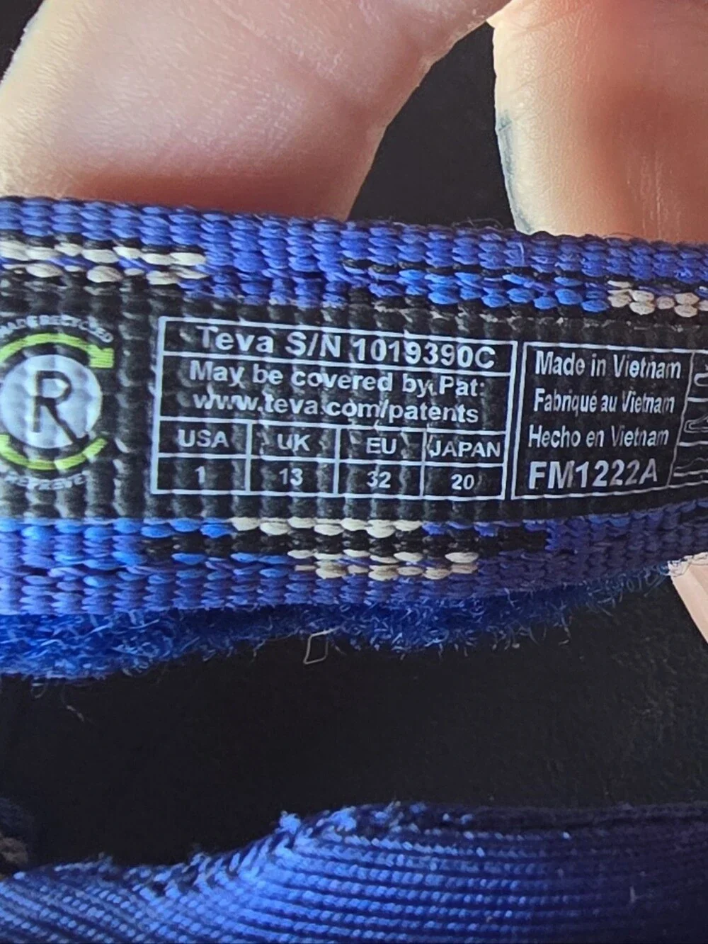 Boys Teva Hurricane XLT 2 Blue Sandals